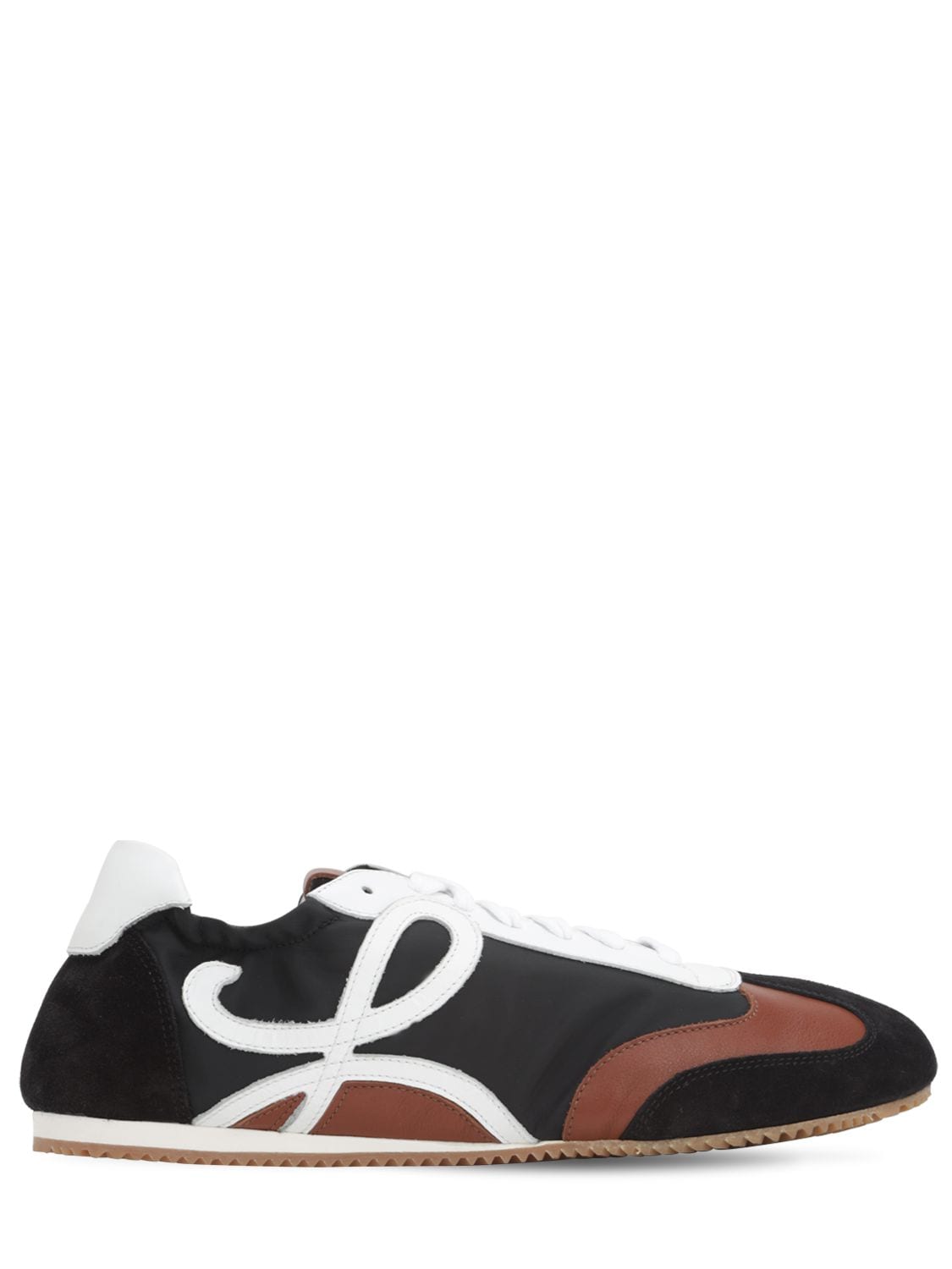 LOEWE ANAGRAM LEATHER & NYLON LOW TOP trainers,71I4PR002-ODKXNG2