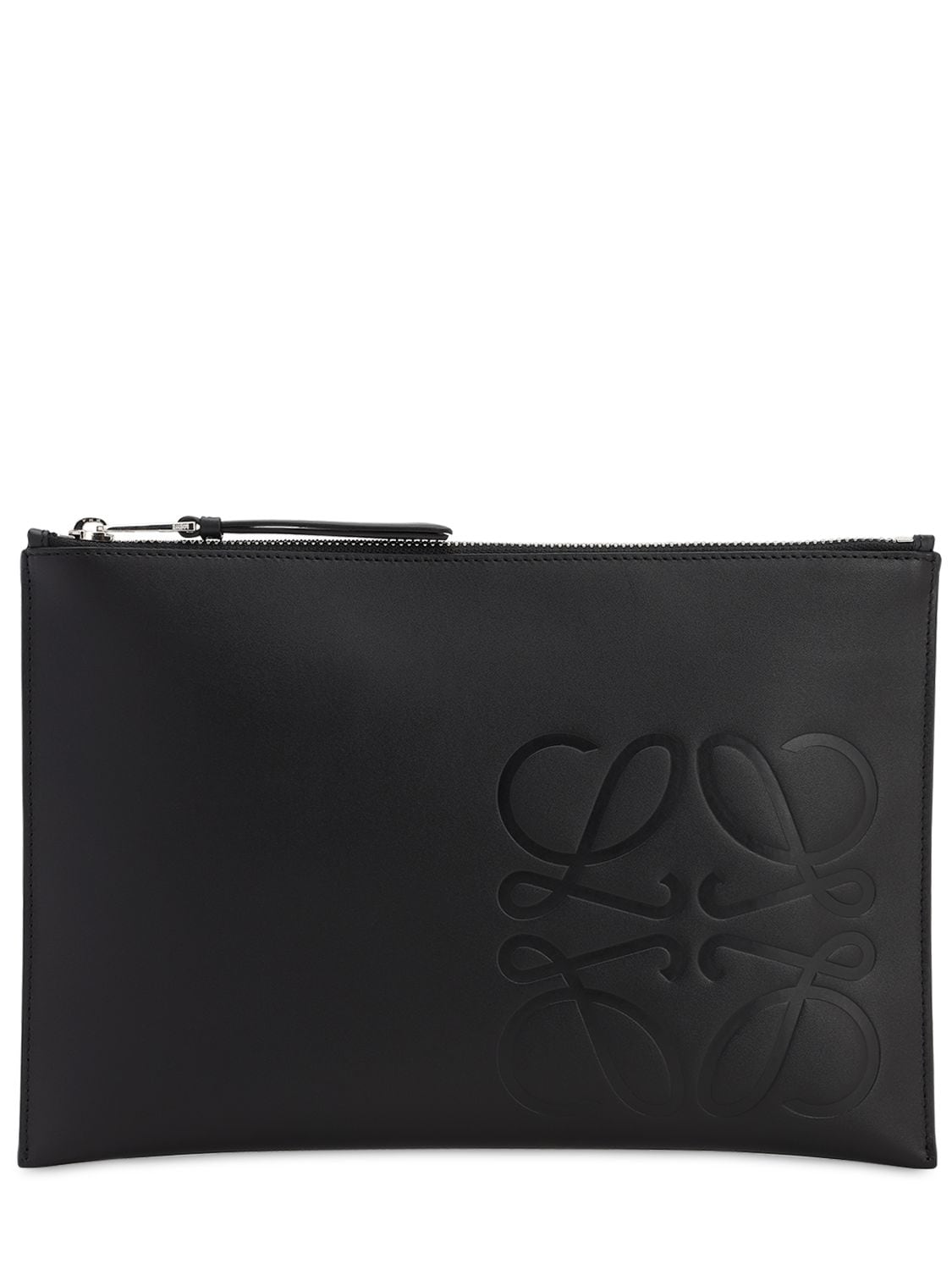 LOEWE SMOOTH LEATHER ANAGRAM POUCH,71I4PR005-MTEWMA2