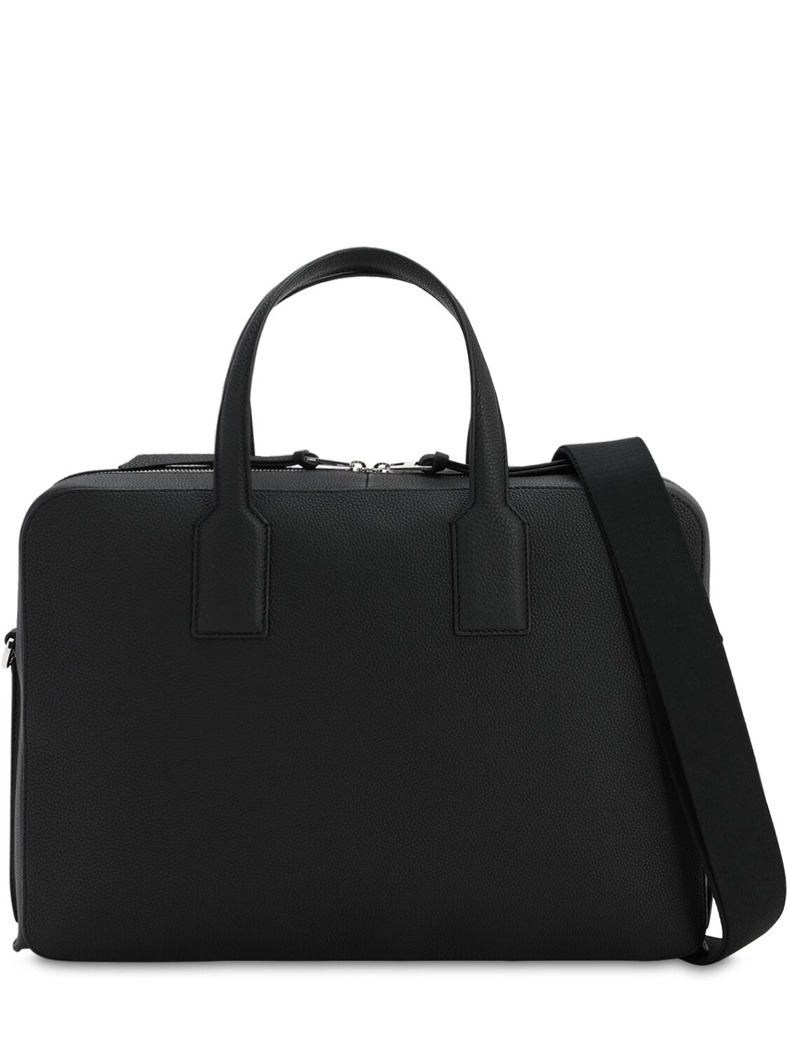 Loewe Goya Thin Leather Briefcase In Black