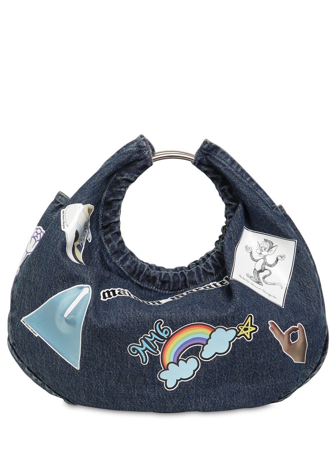 Stickers Cotton Denim Bag