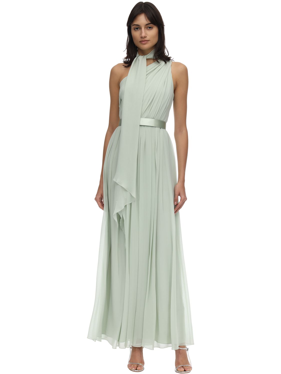 Draped Silk One Shoulder Dress by Max Mara Coshio Online Shop
