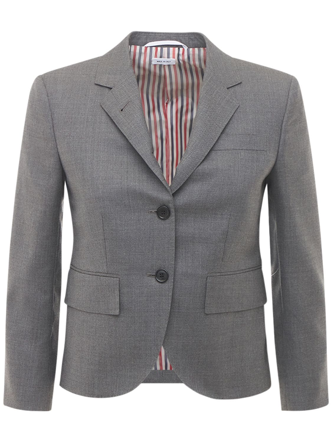 Image of Cropped Wool Twill Jacket