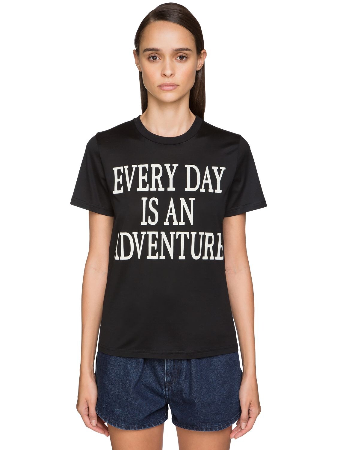 ALBERTA FERRETTI “EVERY DAY AN ADVENTURE”纯棉T恤,71I51M038-MTU1NQ2