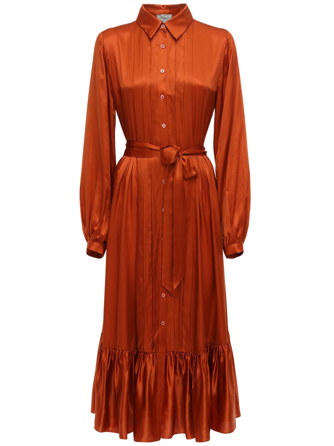 Hemdkleid Aus Seide Und Viskose