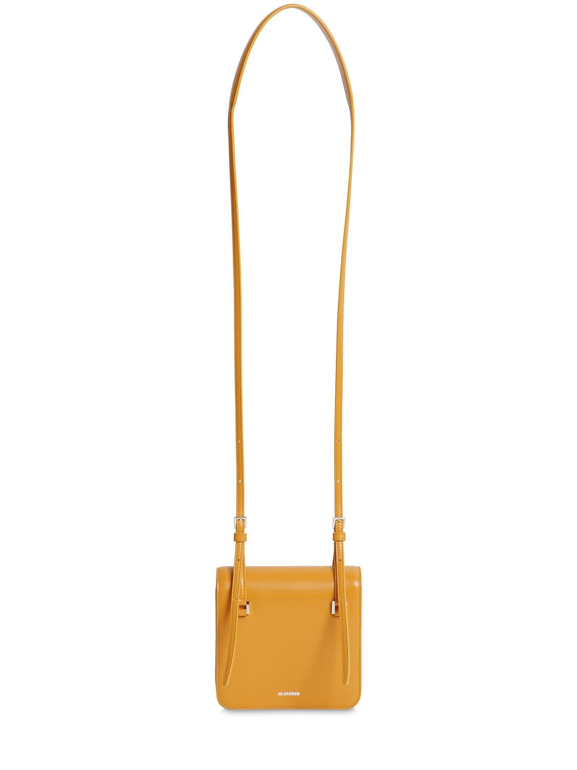 Jil Sander Xs Holster Leather Bag In Curry