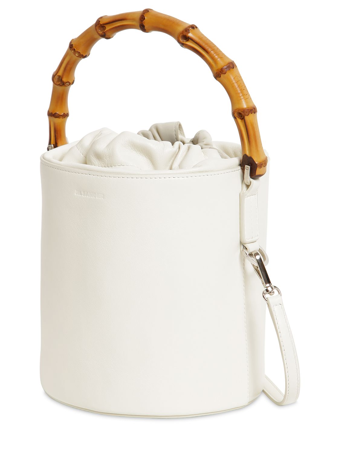 jil sander 灰白色小号水桶包