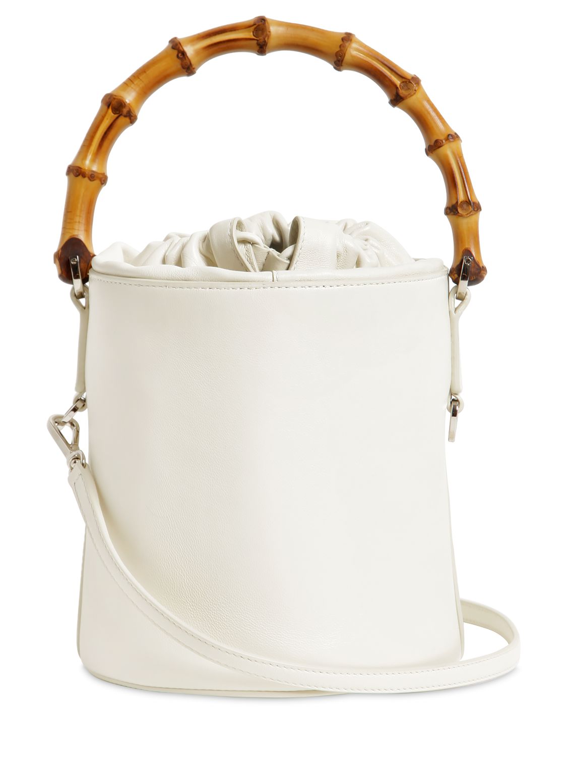 jil sander 灰白色小号水桶包