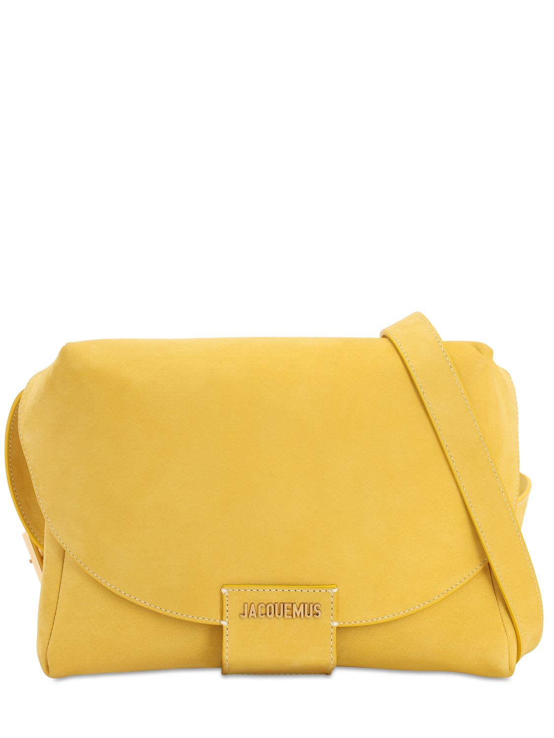 Jacquemus Le Sac Manosque Suede Belt Bag In Yellow