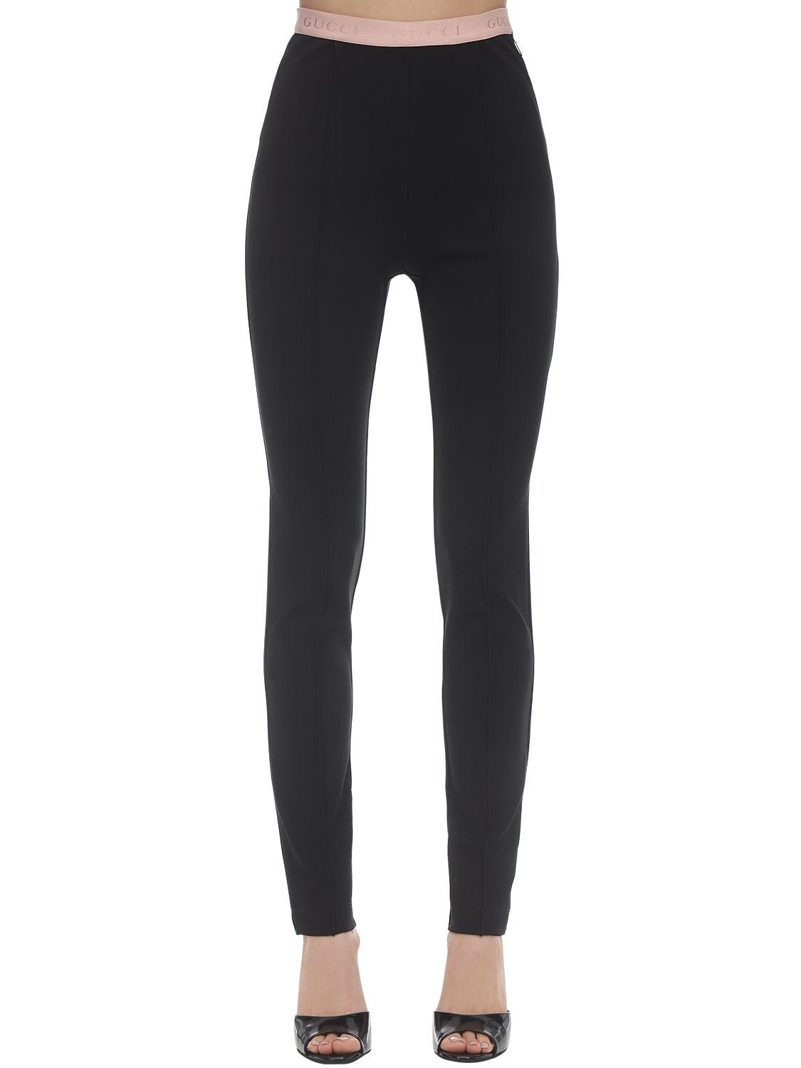 GUCCI COMPACT STRETCH JERSEY LEGGINGS,71I5K1053-MTAYNA2