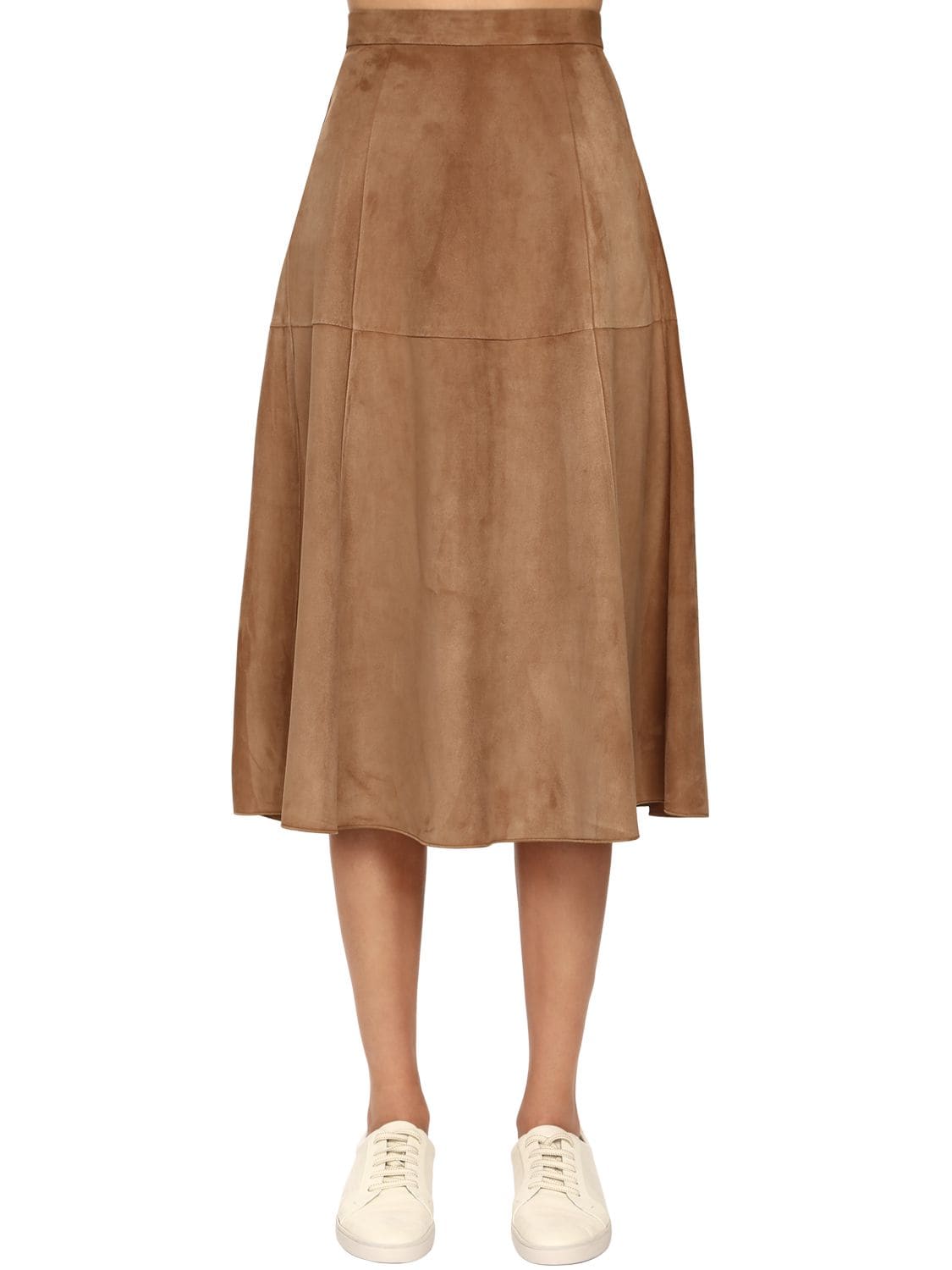 Suede A Line Skirt
