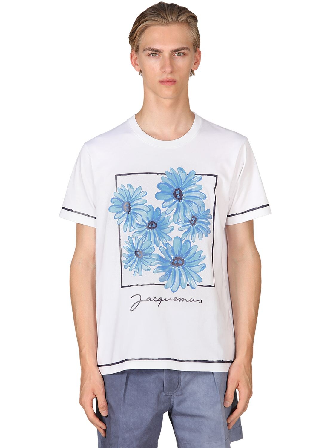 JACQUEMUS PRINTED COTTON JERSEY T-SHIRT,71I5LE016-UFJJTLQGQKXVRQ2