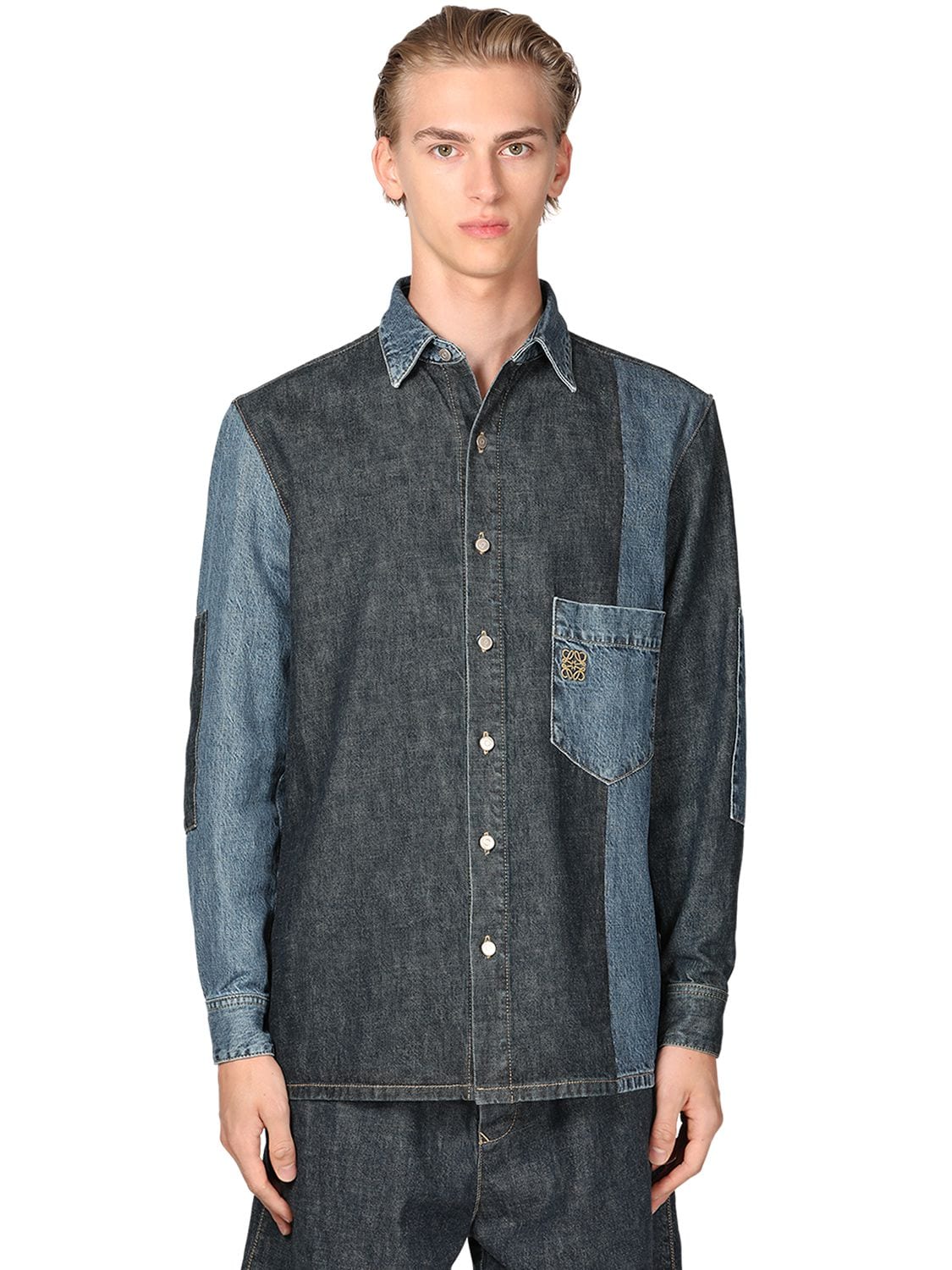 loewe patchwork shirt