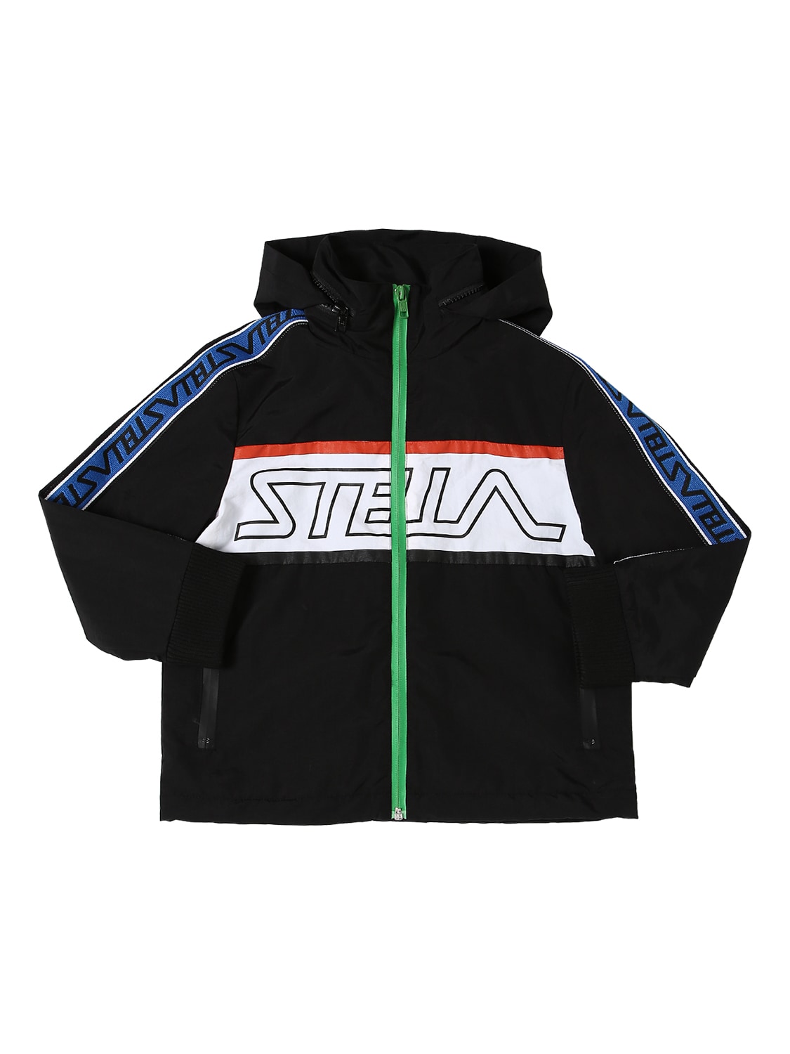 STELLA MCCARTNEY LOGO PRINT RECYCLED NYLON JACKET,71I6SJ001-MTA3MW2