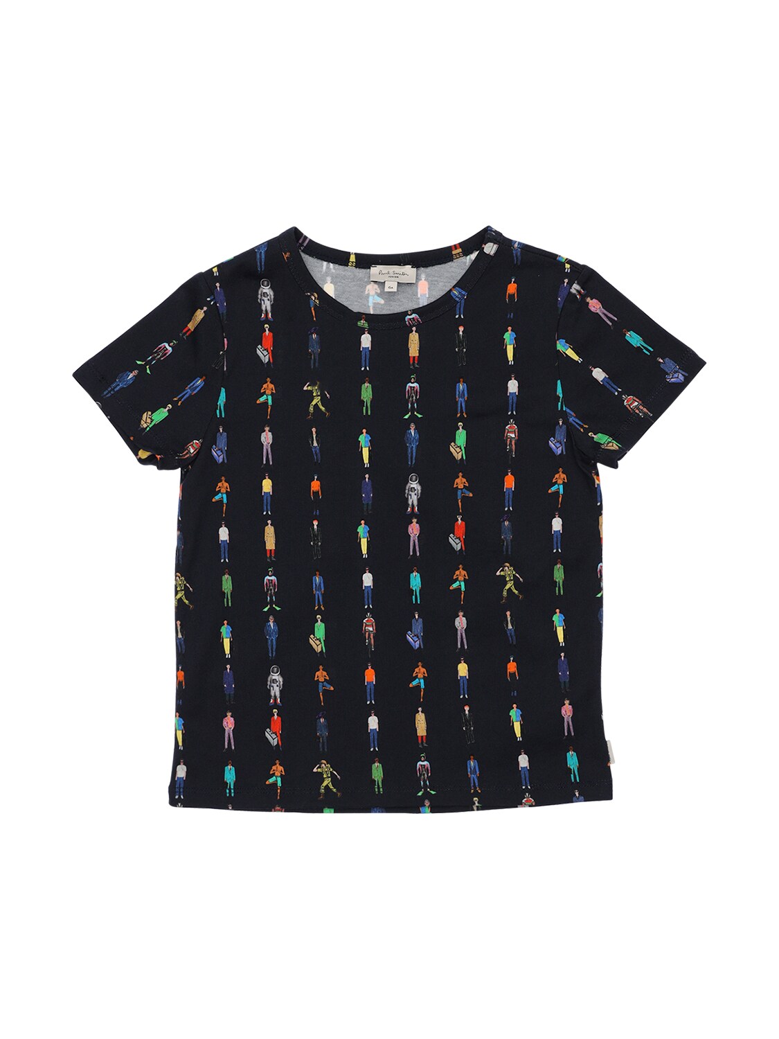 PAUL SMITH JUNIOR PRINTED PAUL SMITH COTTON JERSEY T-SHIRT,71I6SM019-NDKY0