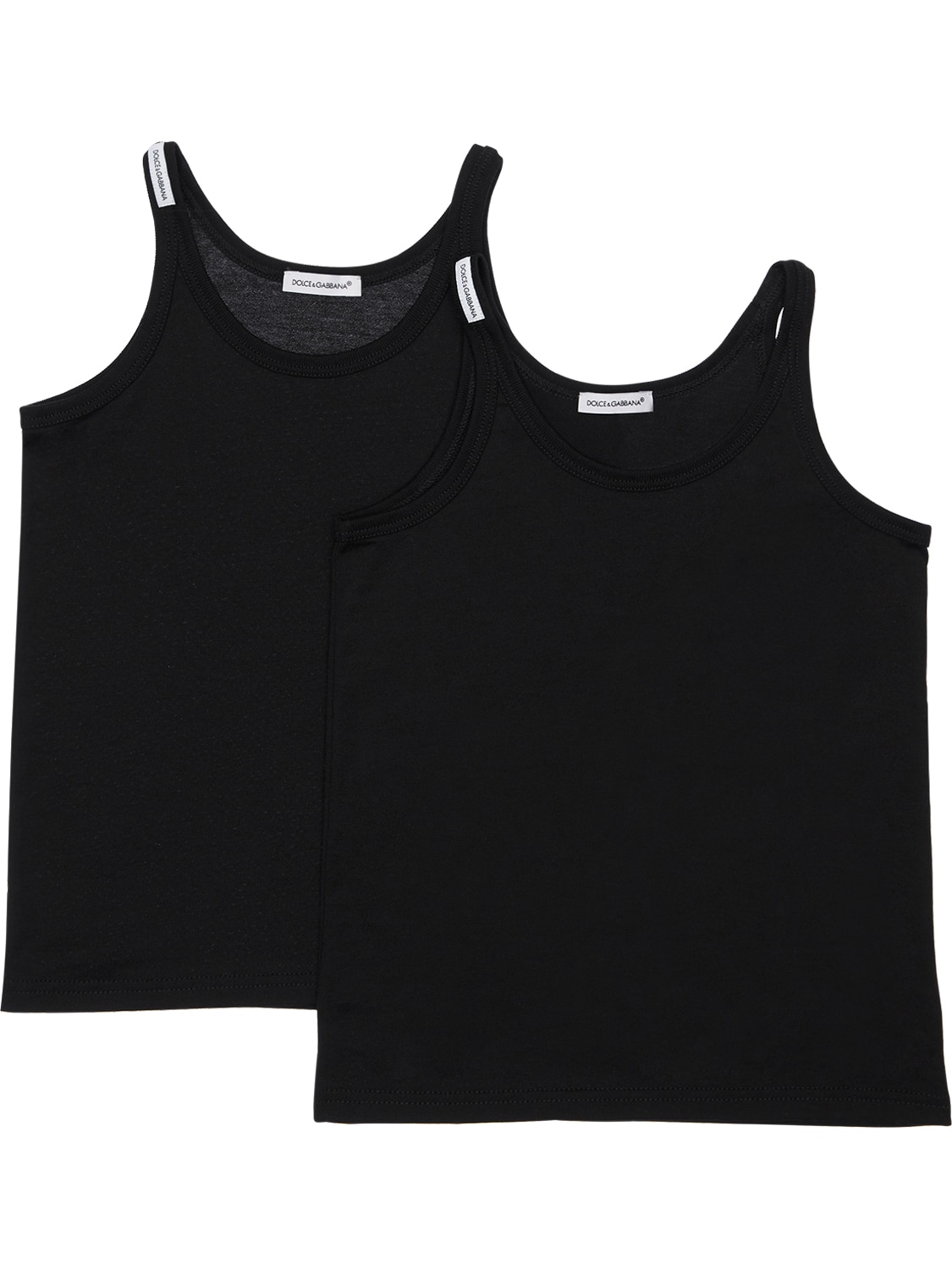 Dolce & Gabbana 2 Pack Tank Top In Black