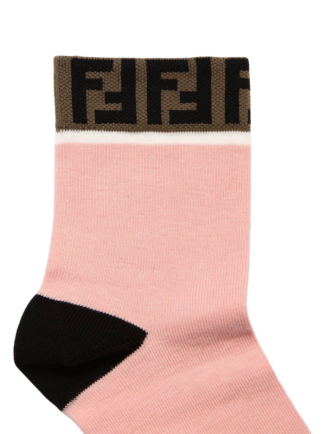 fendi logo棉质提花针织袜子 71i6sy051-rjfbqze1