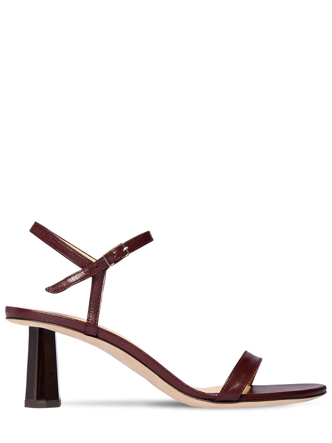 By Far 55mm Magnolia Leather Sandals In Bordeaux ModeSens