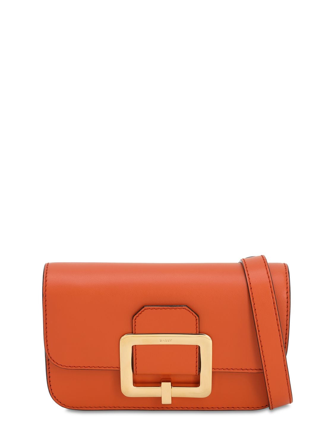 Bally Janelle Leather Belt Bag In Mandarino