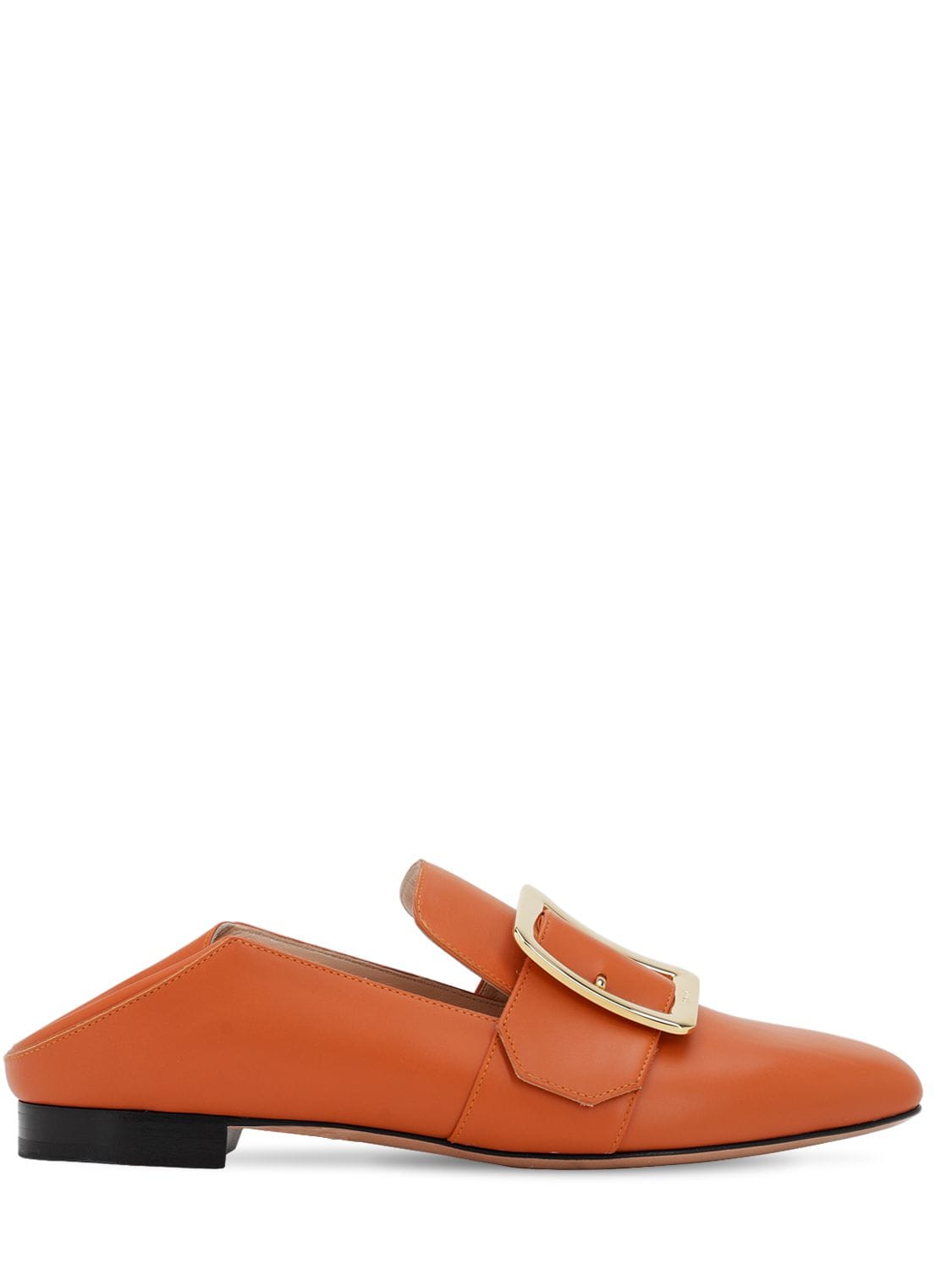 Bally 10mm Janelle Leather Loafers In Orange