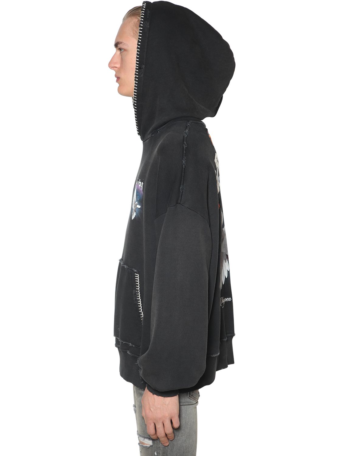 AMIRI ETERNAL DOVE PRINTED SWEATSHIRT HOODIE