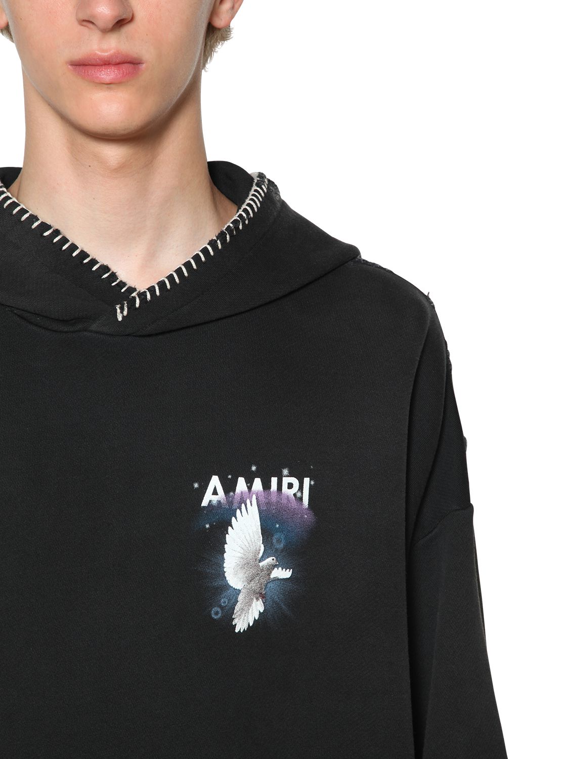 AMIRI ETERNAL DOVE PRINTED SWEATSHIRT HOODIE
