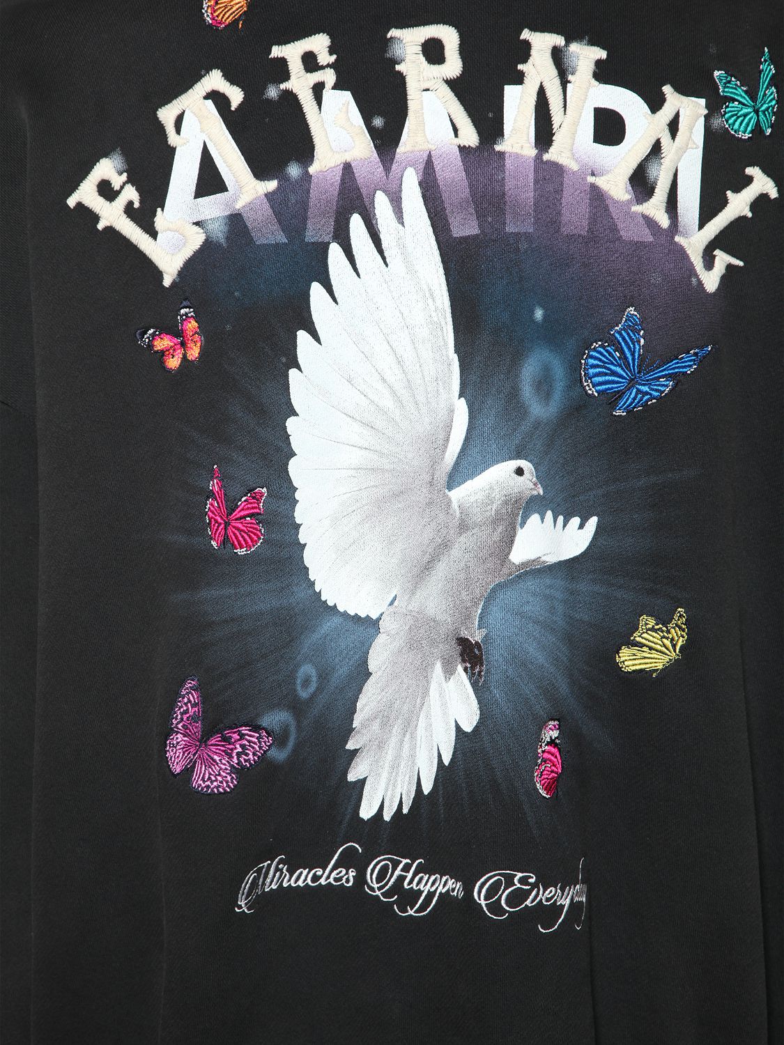 AMIRI ETERNAL DOVE PRINTED SWEATSHIRT HOODIE