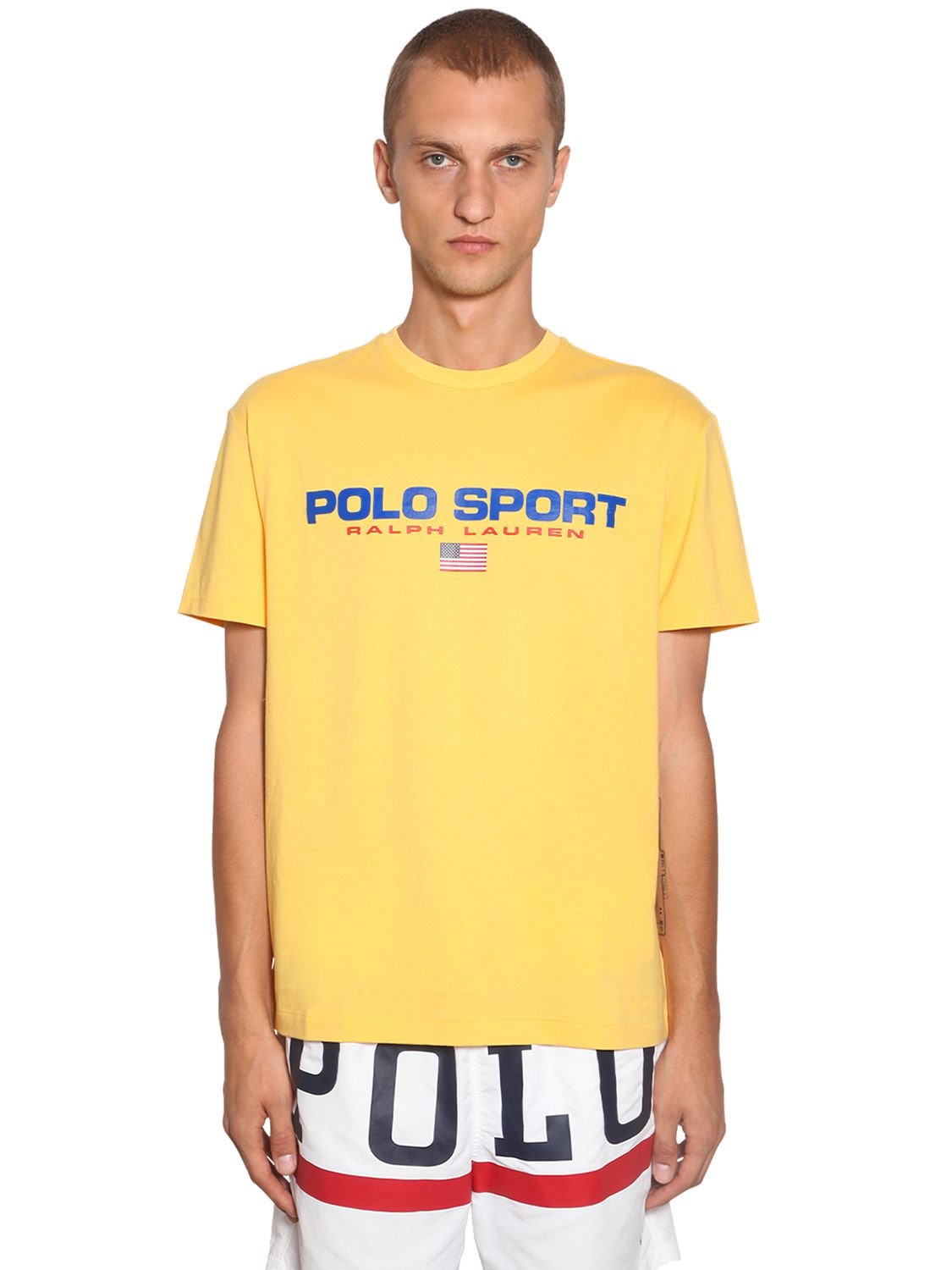 yellow polo sport t shirt