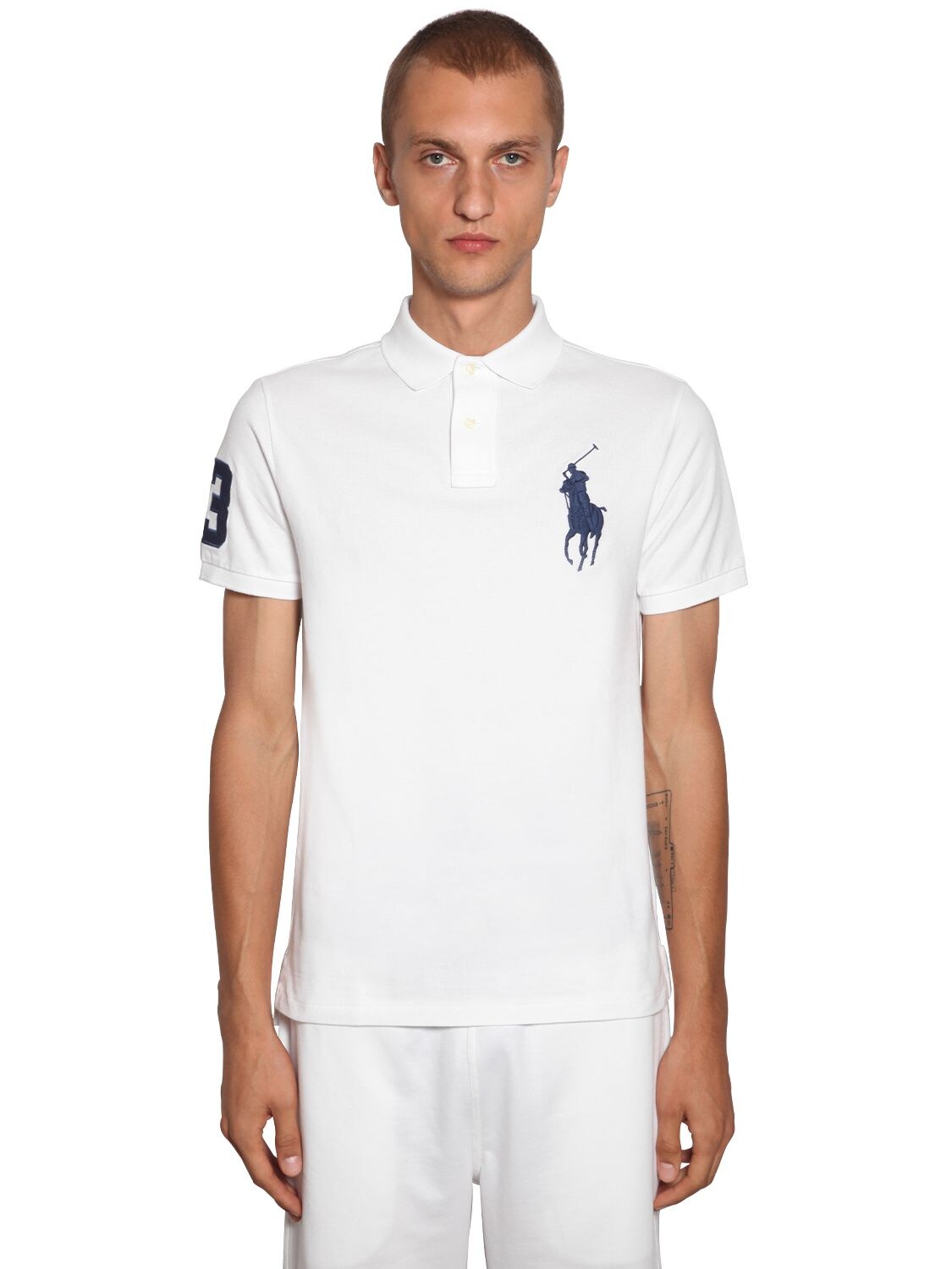 Polo Ralph Lauren Cotton Piquet Polo Shirt In White | ModeSens