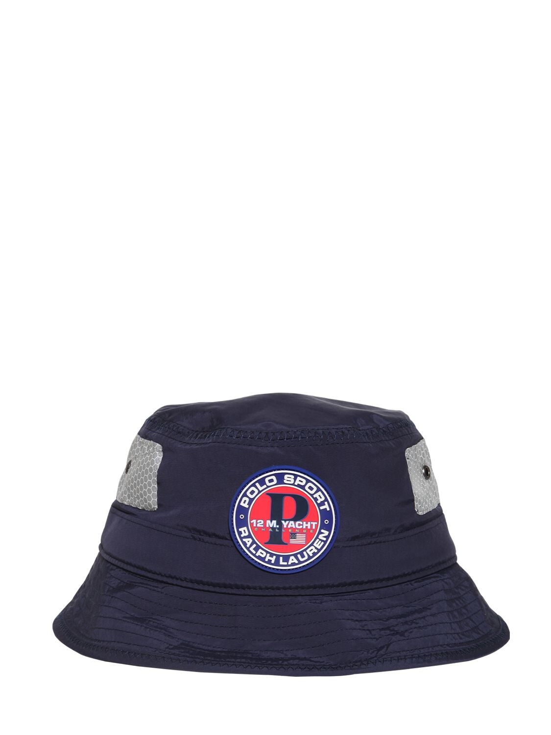 Polo Ralph Lauren P1 Logo Nylon Bucket Hat In Navy