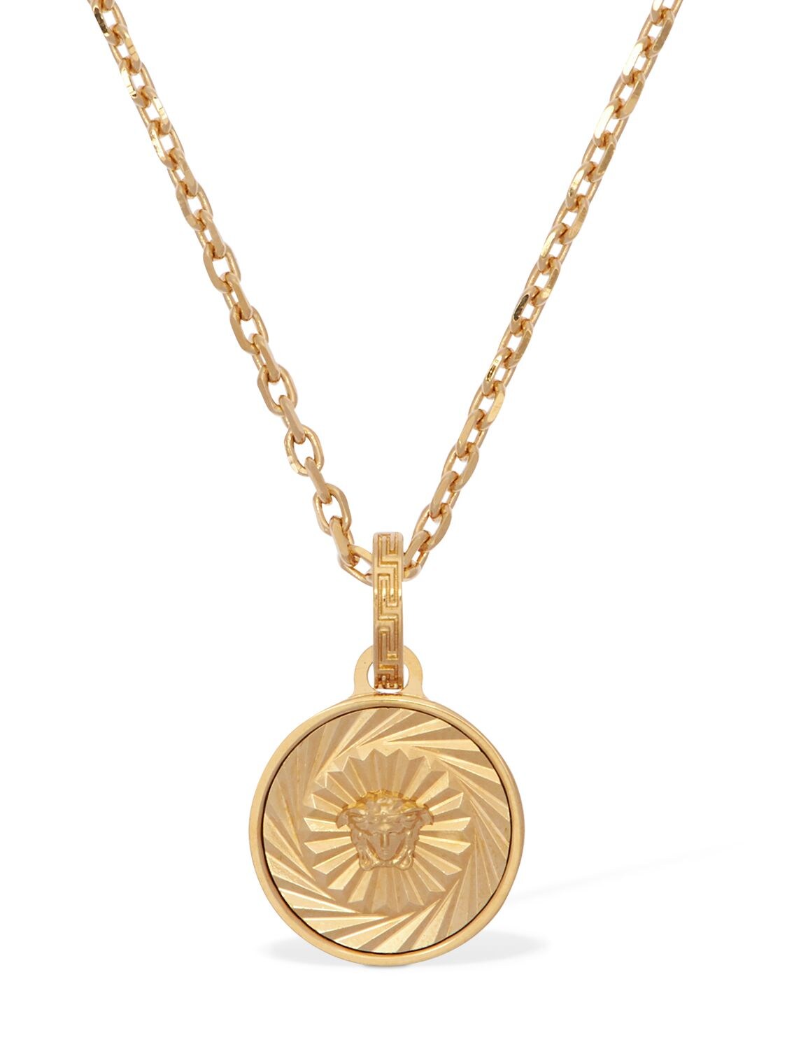 Versace Medusa Vortix Chain Necklace In Gold