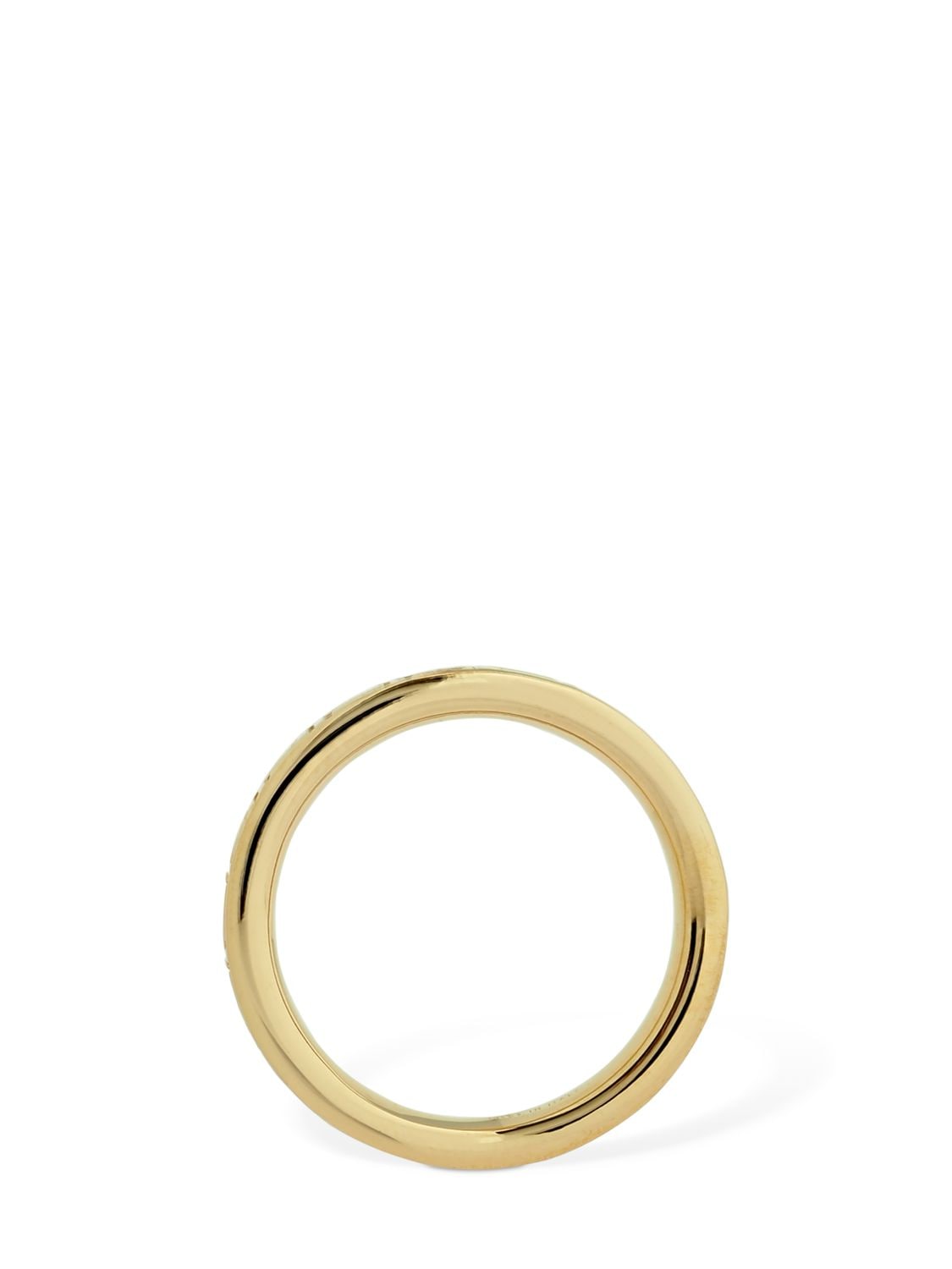Shop Versace Greek Motif Small Fedina Ring In Gold