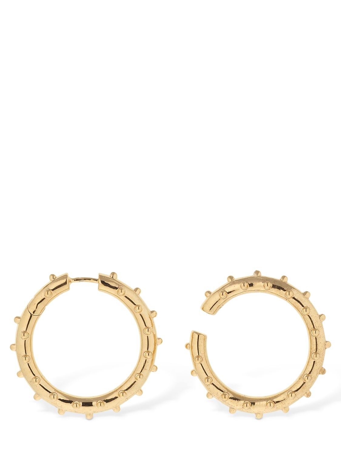 Alancrocetti Erotica Loophole Asymmetrical Earrings In Gold