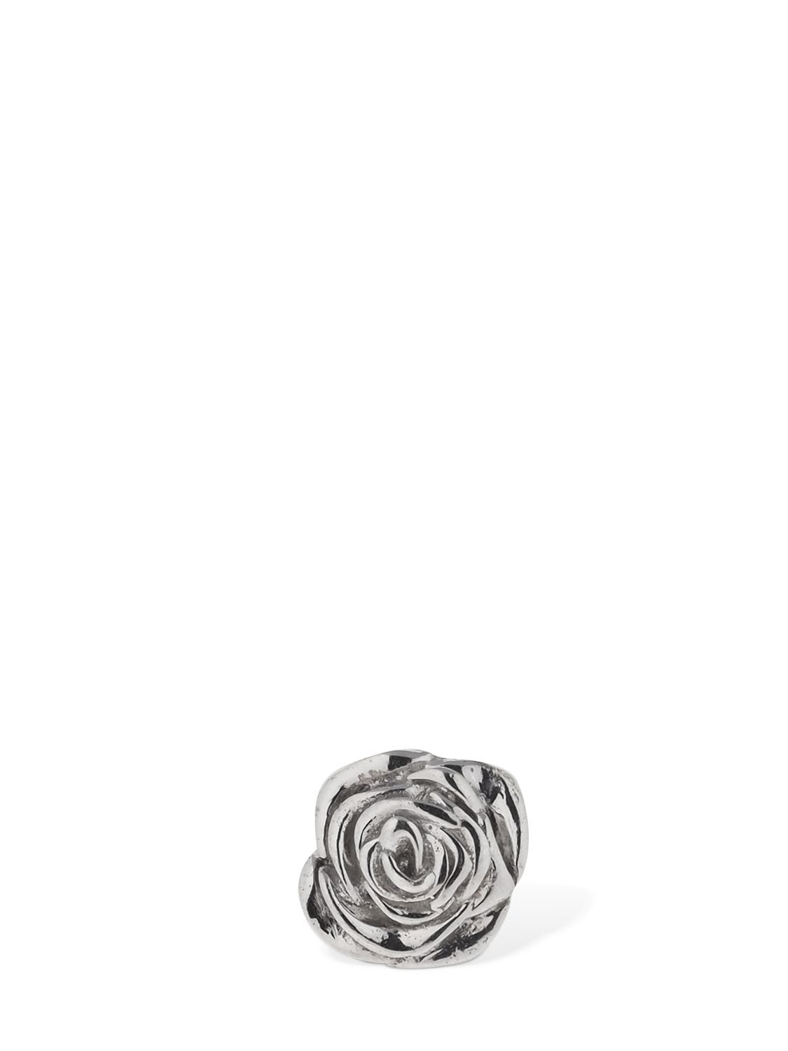 Alancrocetti Rose Mono Earring In Silver