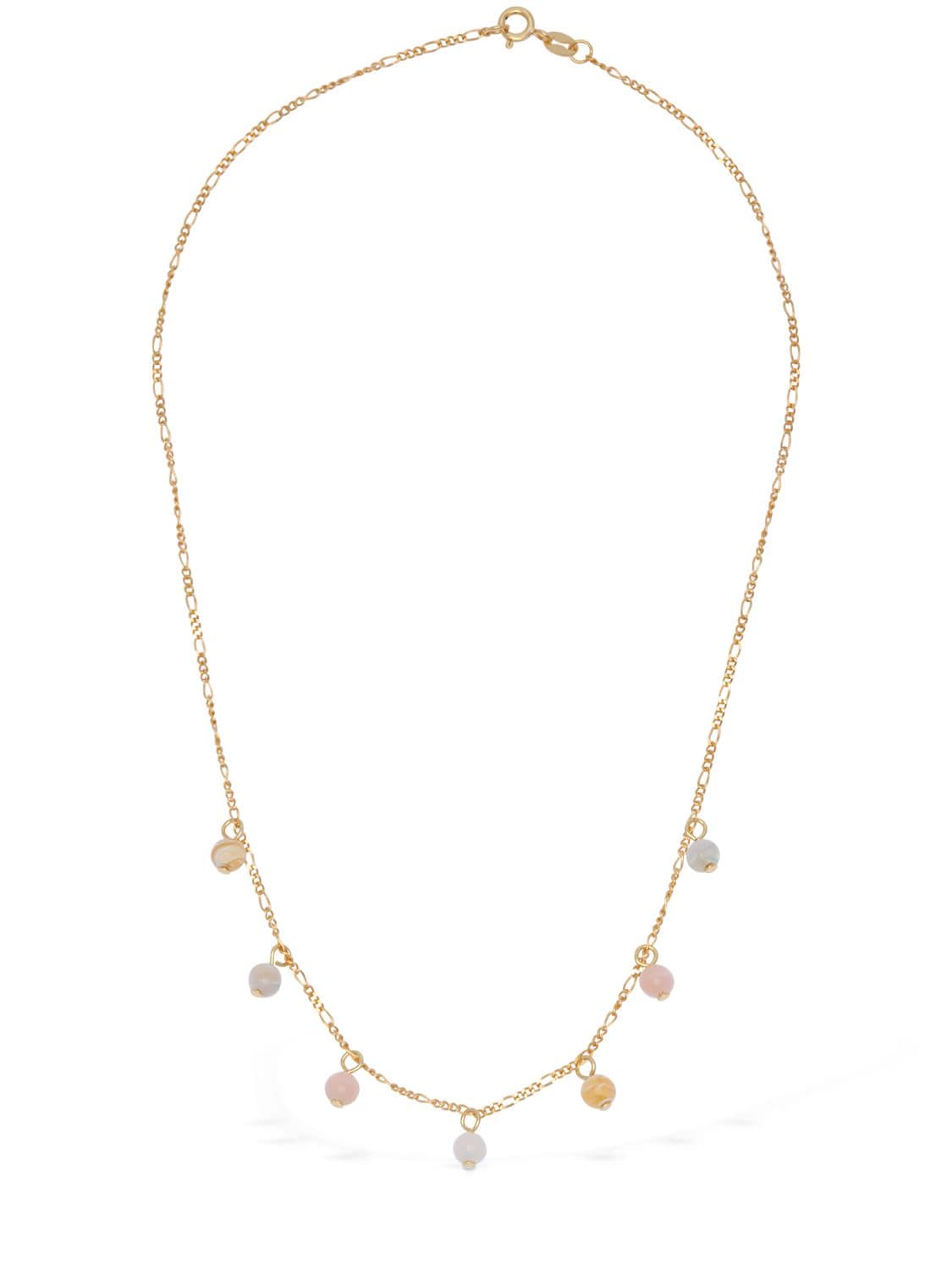 Aym 40cm Margot Bead Necklace In Gold,multi
