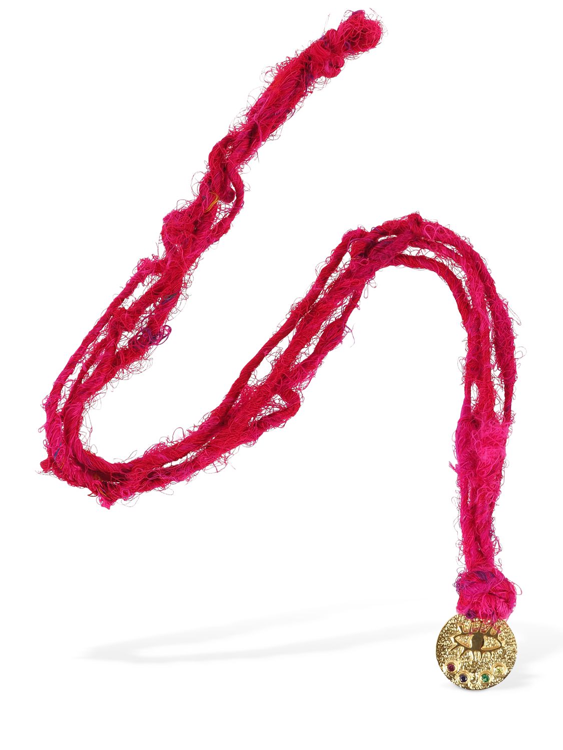 HERMINA ATHENS SMALL KRESSIDA SILK YARN NECKLACE