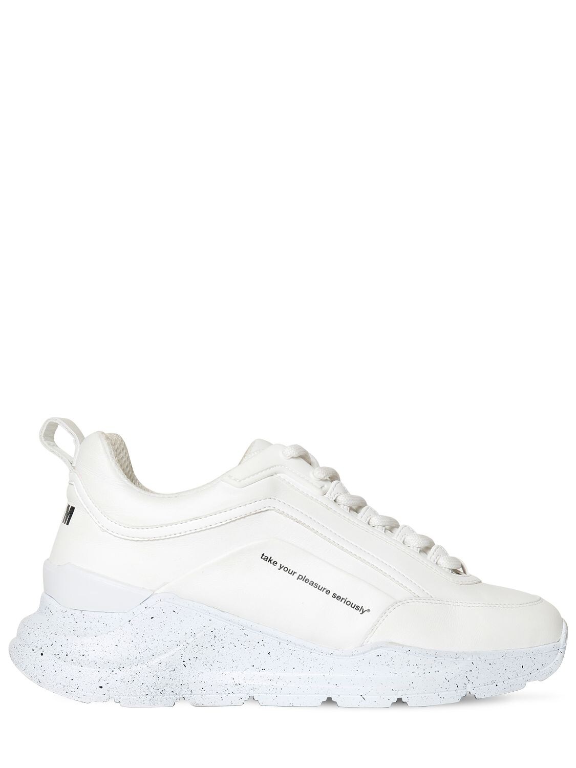 MSGM 35MM LEATHER SNEAKERS,71I83E003-MDE1