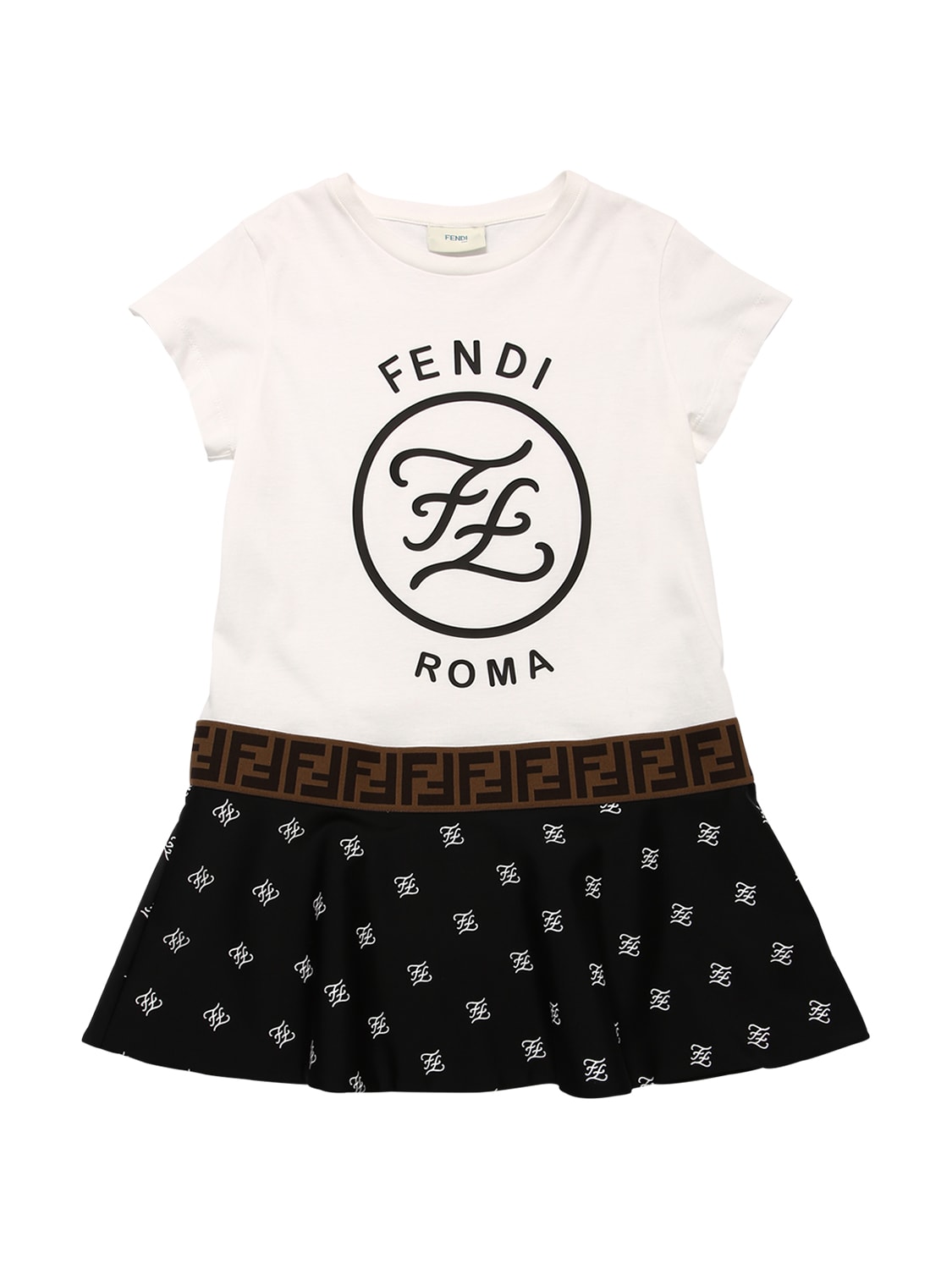 fendi black jersey dress