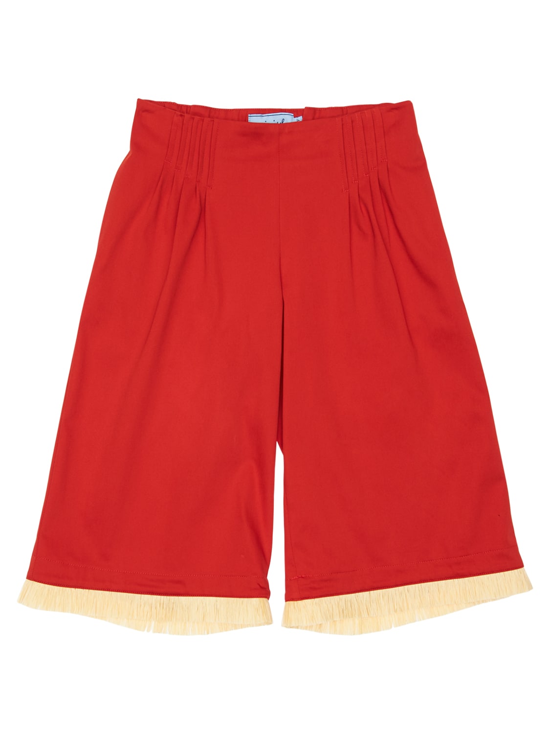 Mimisol Kids' Cotton Satin Culottes In Red