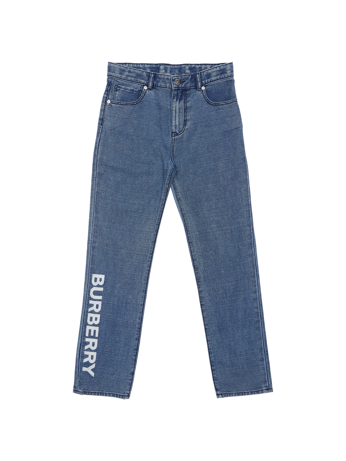 BURBERRY LOGO PRINT DENIM JEANS,71I91K033-QTE0NZQ1