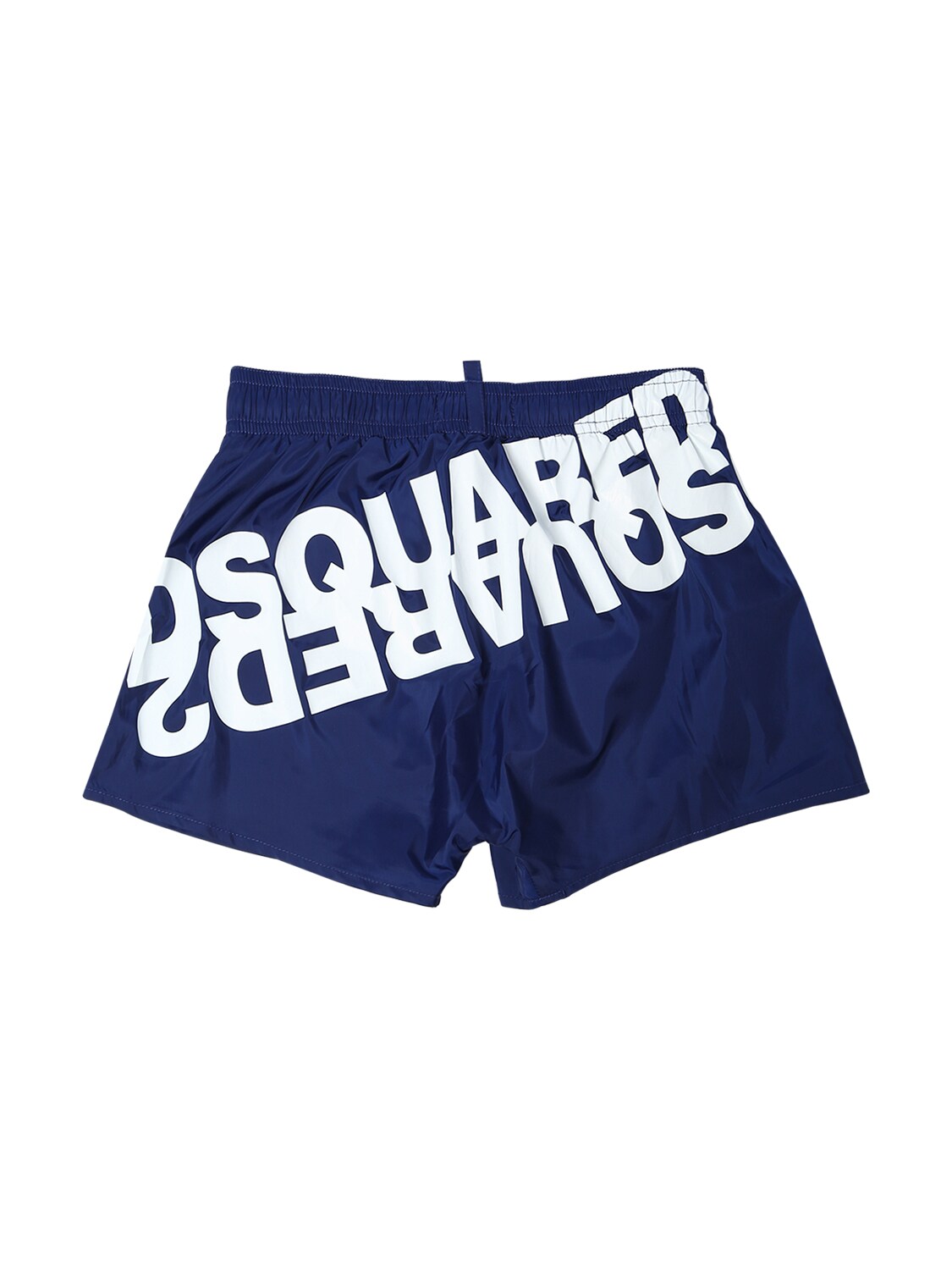 Dsquared2 Kids' Logo Printed Nylon Swim Shorts In Royal Blue