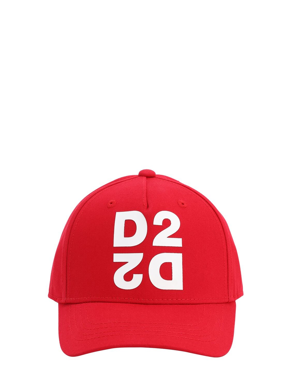 DSQUARED2 RUBBER LOGO GABARDINE BASEBALL HAT,71I91V052-RFE0MTU1