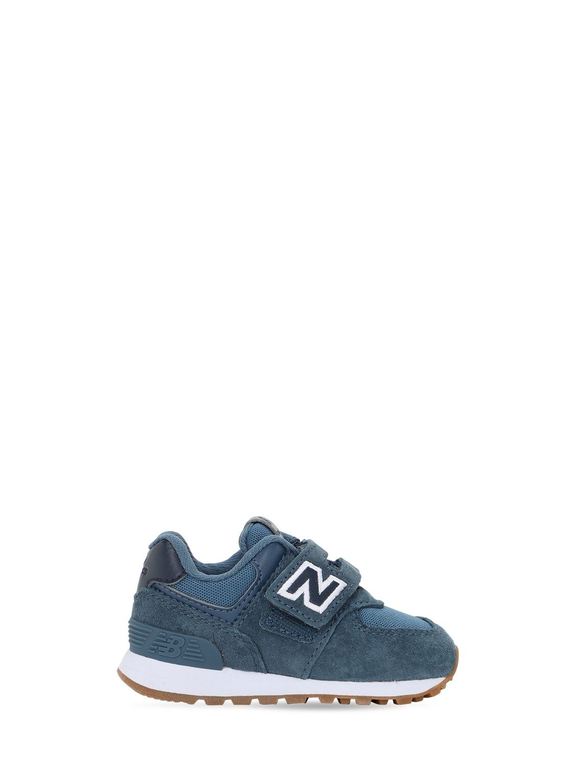 Image of 574 Suede & Mesh Strap Sneakers