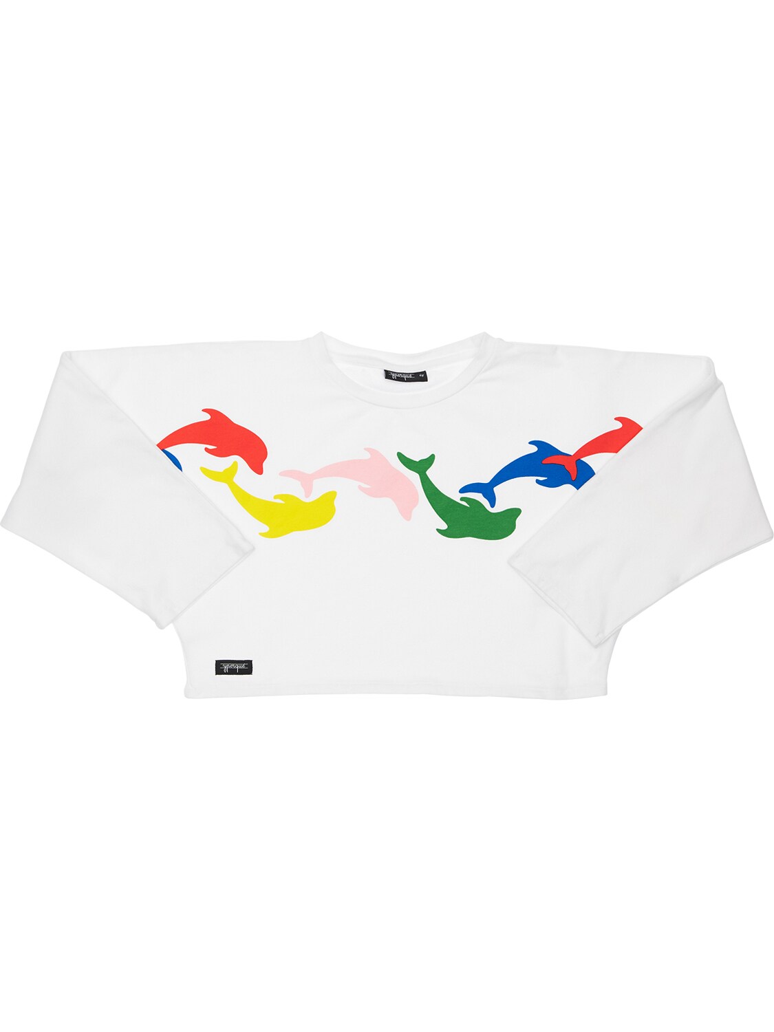 Yporqué Kids' Dolphins Tubular Sweatshirt In White