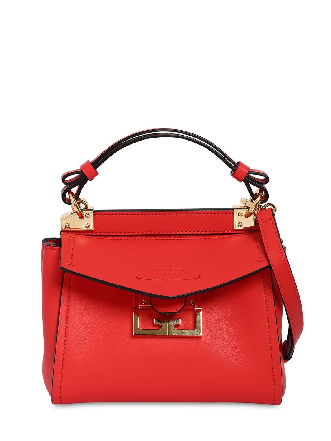 Givenchy Mini Mystic Smooth Leather Bag In Red