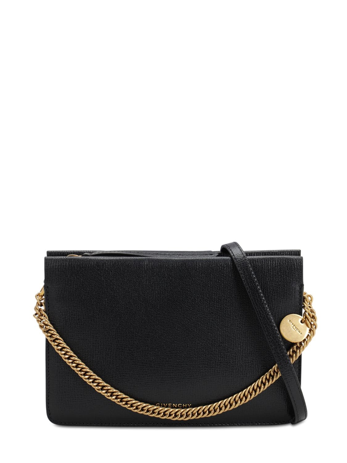 Givenchy Cross3 Leather Crossbody Bag In Black