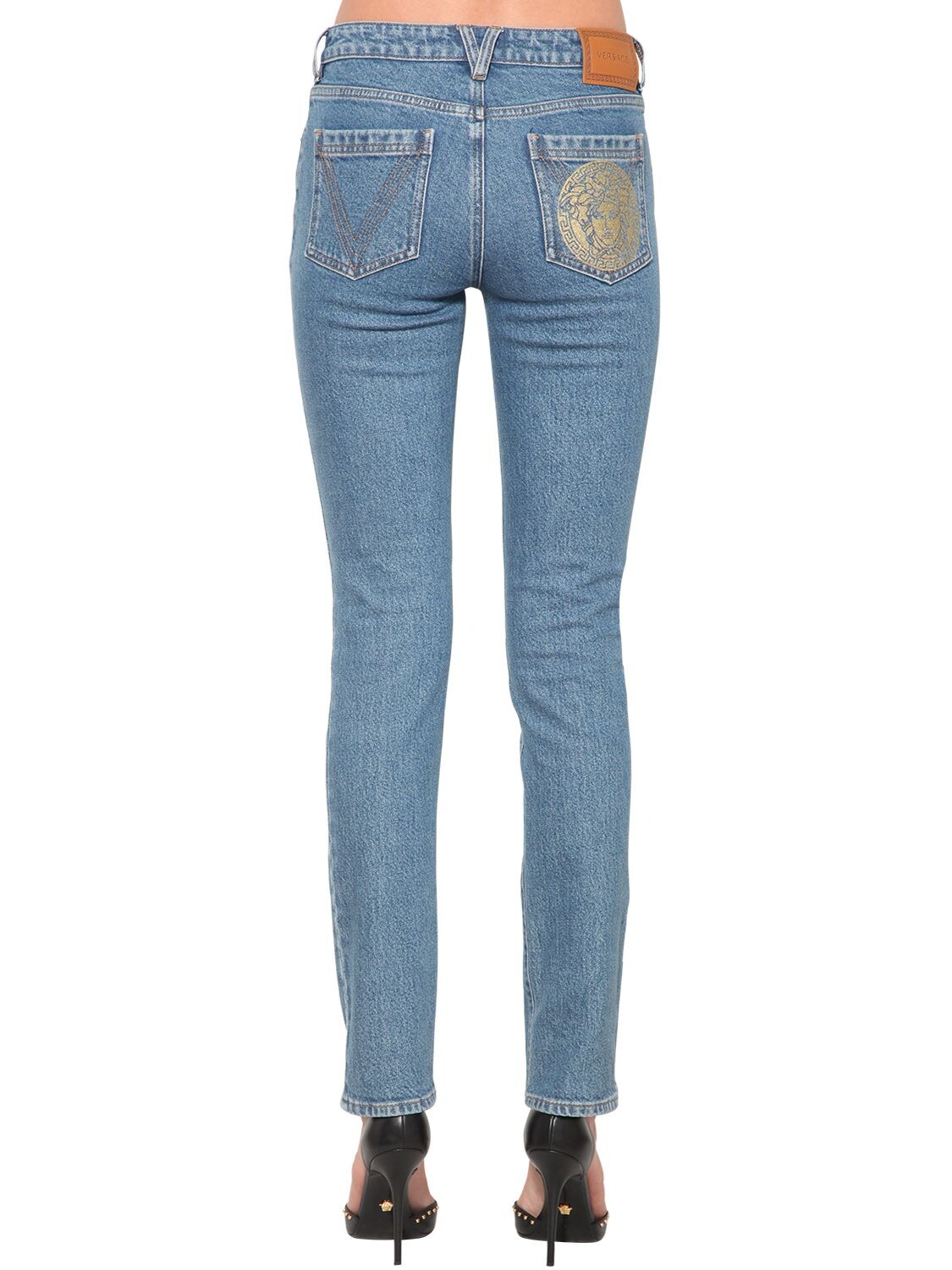 Versace Slim Cotton Denim Jeans