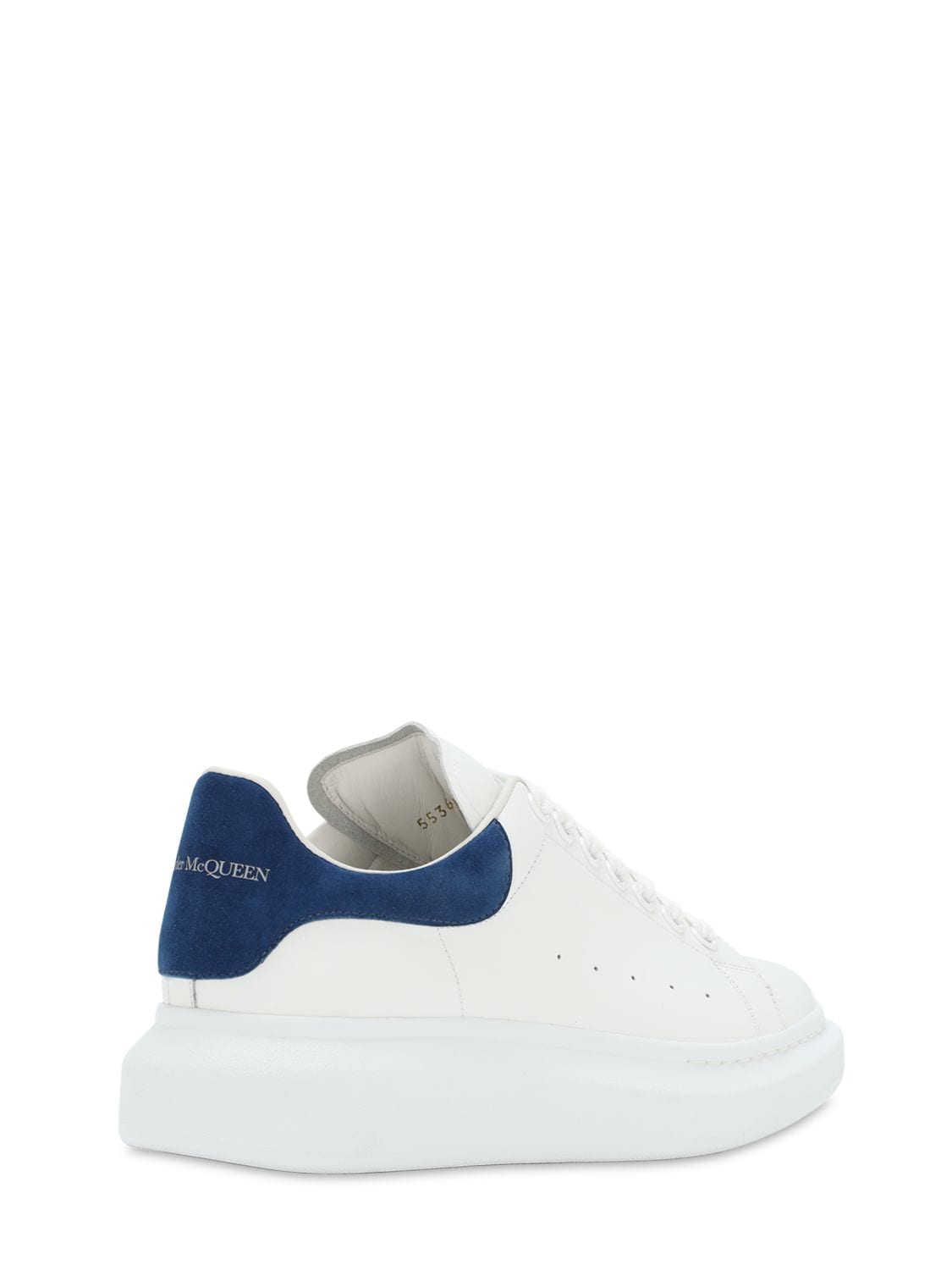 Alexander Mcqueen White & Navy Oversized Sneakers In 9086 Blue | ModeSens