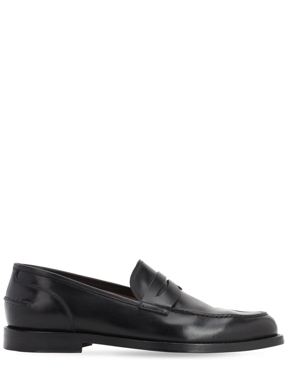 Alberto Fasciani 20mm Leather Loafers In Black