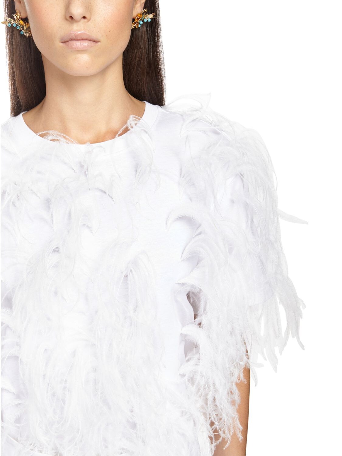 Ostrich Feather Jersey T-shirt