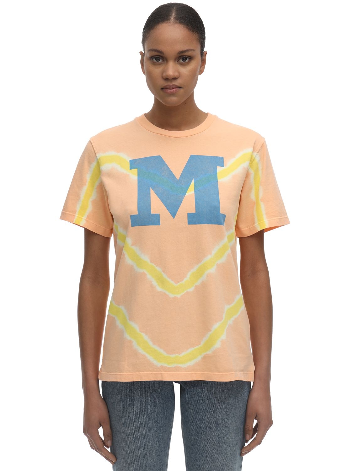 M MISSONI Bleached Cotton Jersey T-shirt